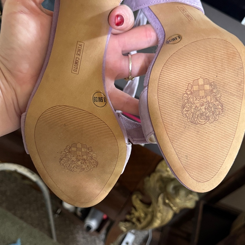 Vince Camuto Camylla Lavender Knotted Heels - Picture 5 of 5